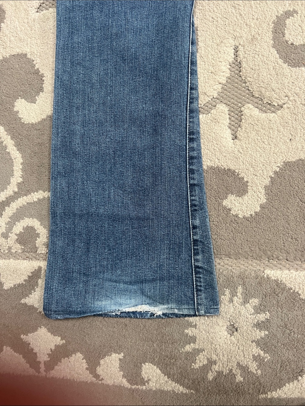 Lux Washed Blue Flare Wide-Leg Jeans - Picture 8 of 9